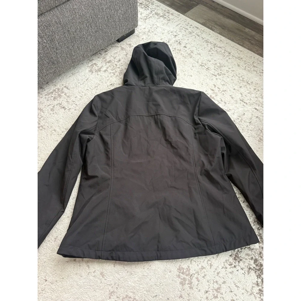 Calvin Klein Mens Infinite Stretch Softshell Hooded Jacket Black size XL